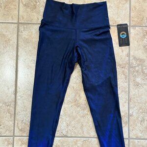 NWT Sol & Mane "Cora" leggings size small Midnight Water blue